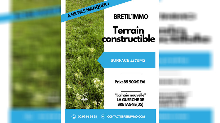 Ma-Cabane - Vente Terrain LA GUERCHE-DE-BRETAGNE, 1470 m²