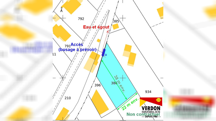 Ma-Cabane - Vente Terrain LA MURE-ARGENS, 910 m²