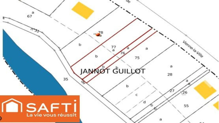 Ma-Cabane - Vente Terrain La Neuville-Au-Pont, 1206 m²