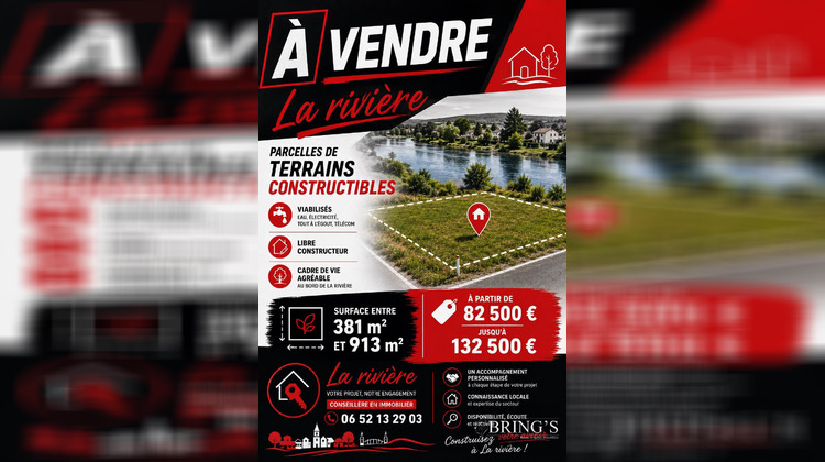 Ma-Cabane - Vente Terrain La Rivière, 381 m²
