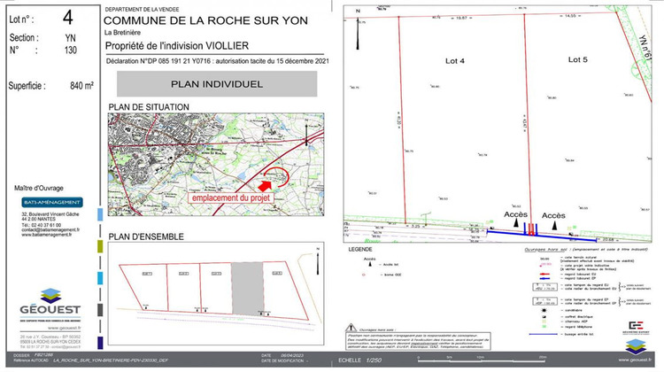 Ma-Cabane - Vente Terrain LA ROCHE SUR YON, 804 m²