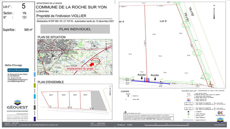 Ma-Cabane - Vente Terrain LA ROCHE SUR YON, 847 m²
