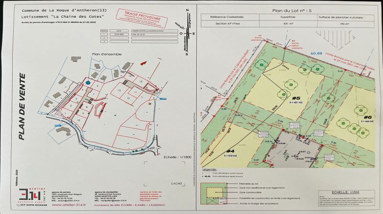 Ma-Cabane - Vente Terrain LA ROQUE-D'ANTHERON, 431 m²