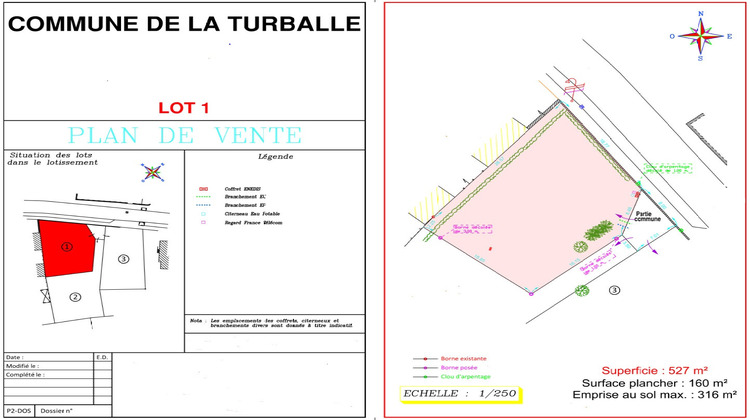 Ma-Cabane - Vente Terrain LA TURBALLE, 527 m²