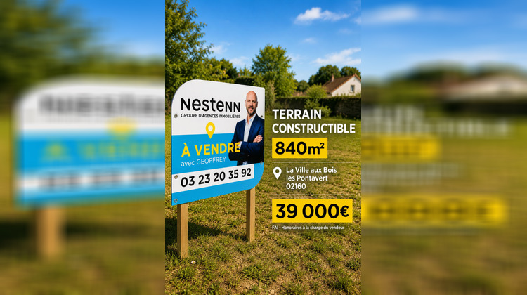 Ma-Cabane - Vente Terrain LA VILLE-AUX-BOIS-LES-PONTAVERT, 840 m²