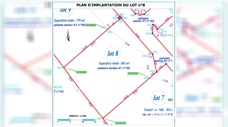 Ma-Cabane - Vente Terrain Landerneau, 801 m²