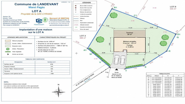 Ma-Cabane - Vente Terrain LANDEVANT, 482 m²