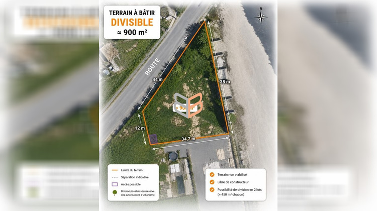 Ma-Cabane - Vente Terrain Landres, 900 m²