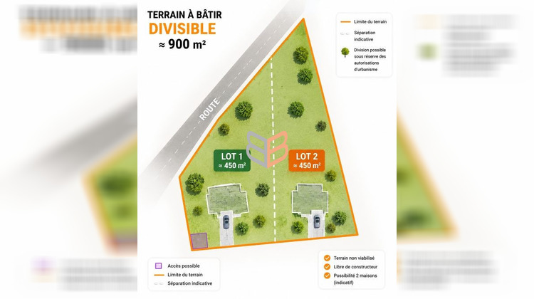 Ma-Cabane - Vente Terrain Landres, 900 m²
