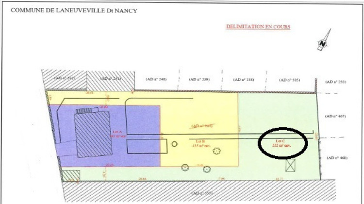 Ma-Cabane - Vente Terrain Laneuveville-devant-Nancy, 552 m²