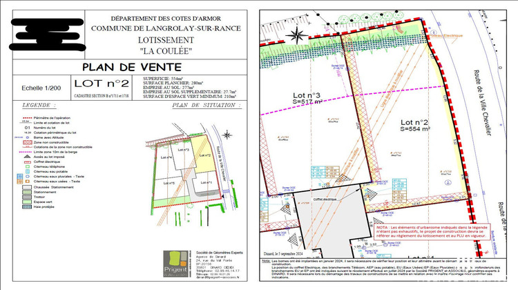 Ma-Cabane - Vente Terrain LANGROLAY-SUR-RANCE, 554 m²