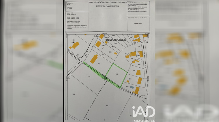 Ma-Cabane - Vente Terrain Le Blanc, 1505 m²