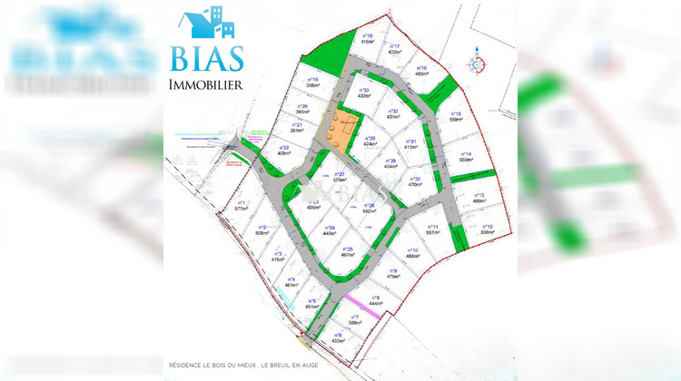 Ma-Cabane - Vente Terrain Le Breuil-en-Auge, 578 m²
