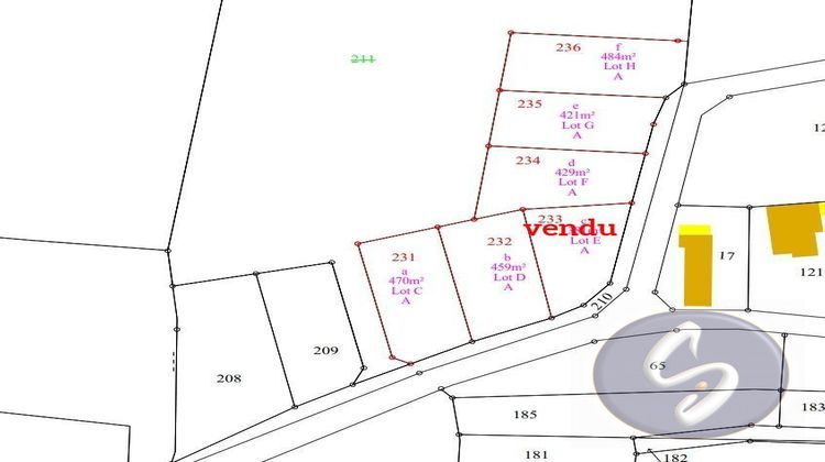 Ma-Cabane - Vente Terrain Le Cours, 421 m²