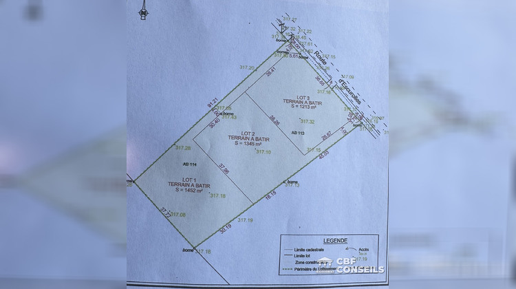 Ma-Cabane - Vente Terrain Le Mayet-d'École, 1213 m²