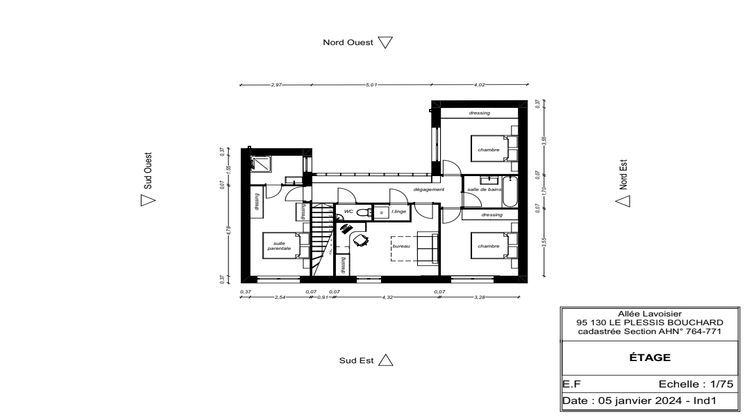 Ma-Cabane - Vente Terrain LE PLESSIS-BOUCHARD, 349 m²