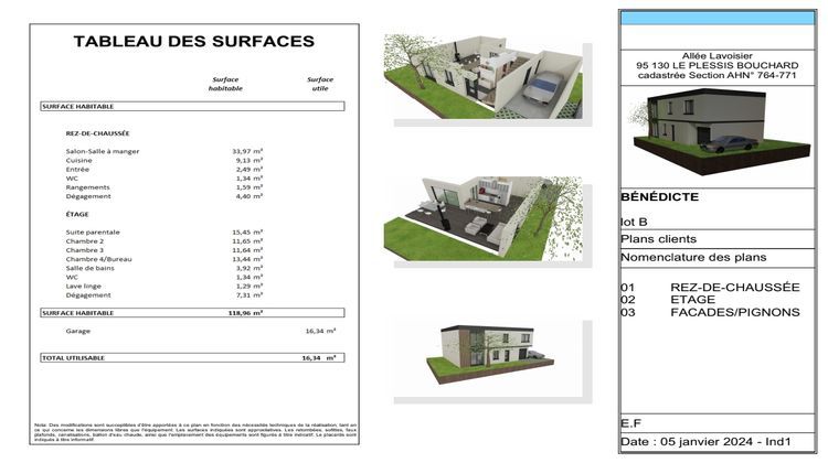 Ma-Cabane - Vente Terrain LE PLESSIS-BOUCHARD, 349 m²