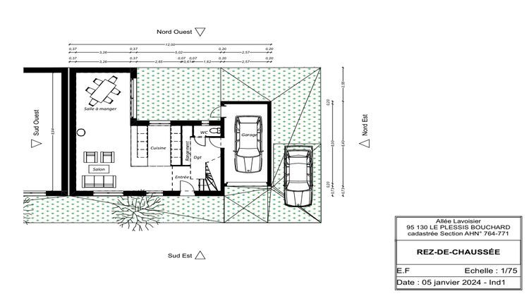 Ma-Cabane - Vente Terrain LE PLESSIS-BOUCHARD, 349 m²