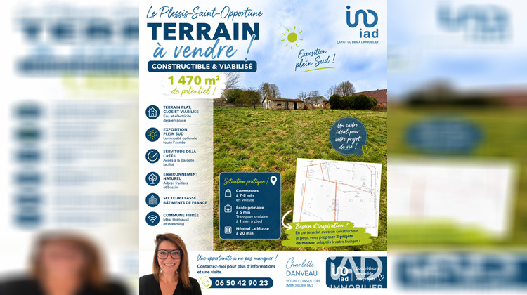 Ma-Cabane - Vente Terrain Le Plessis-Sainte-Opportune, 1470 m²