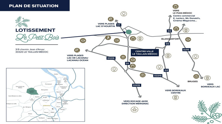 Ma-Cabane - Vente Terrain LE TAILLAN MEDOC, 572 m²