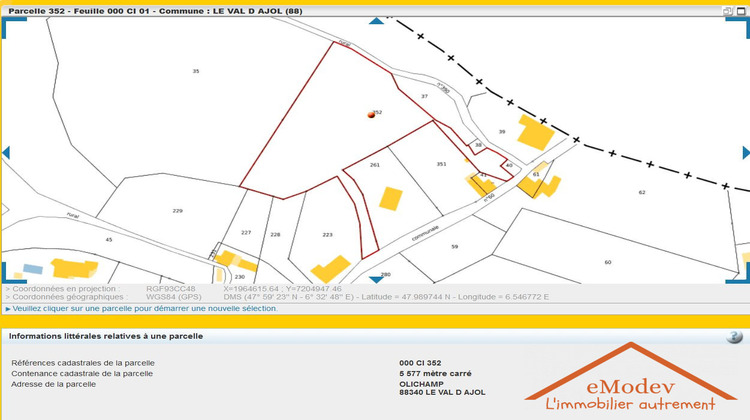 Ma-Cabane - Vente Terrain Le Val-d'Ajol, 1500 m²