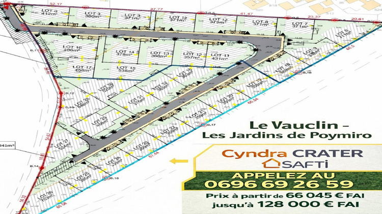 Ma-Cabane - Vente Terrain Le Vauclin, 371 m²