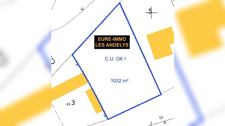 Ma-Cabane - Vente Terrain LES ANDELYS, 1032 m²