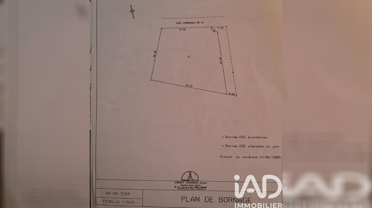 Ma-Cabane - Vente Terrain Les Artigues-de-Lussac, 1156 m²