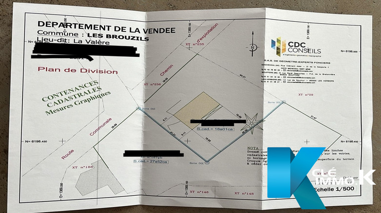 Ma-Cabane - Vente Terrain Les Brouzils, 2752 m²