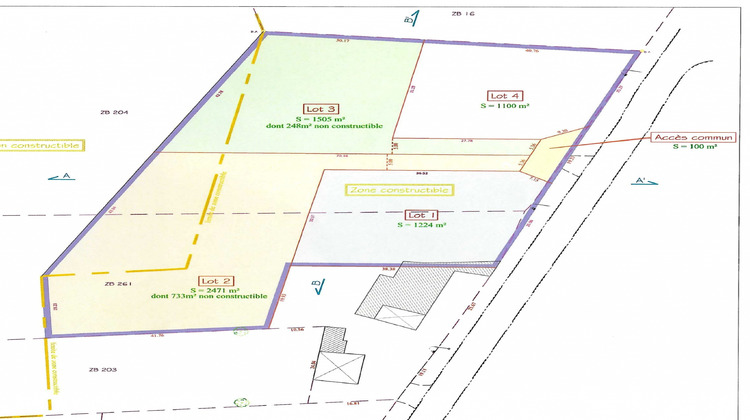 Ma-Cabane - Vente Terrain Lezoux, 1100 m²