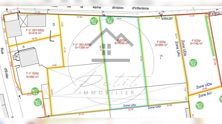 Ma-Cabane - Vente Terrain LIEUVILLERS, 994 m²