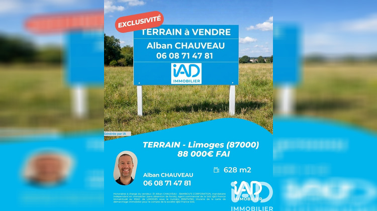 Ma-Cabane - Vente Terrain Limoges, 628 m²