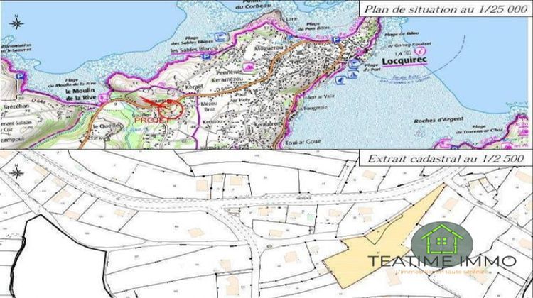 Ma-Cabane - Vente Terrain Locquirec, 662 m²