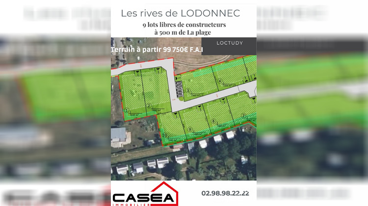 Ma-Cabane - Vente Terrain Loctudy, 442 m²
