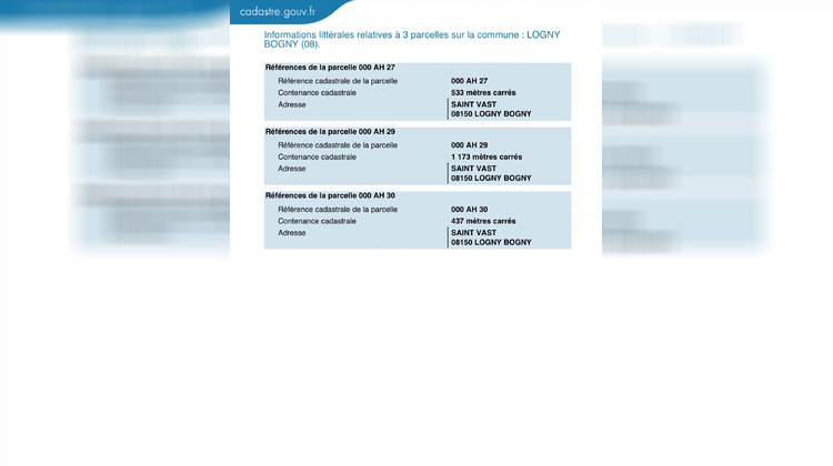 Ma-Cabane - Vente Terrain Logny-Bogny, 2143 m²