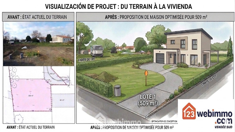 Ma-Cabane - Vente Terrain Longeville-sur-Mer, 509 m²