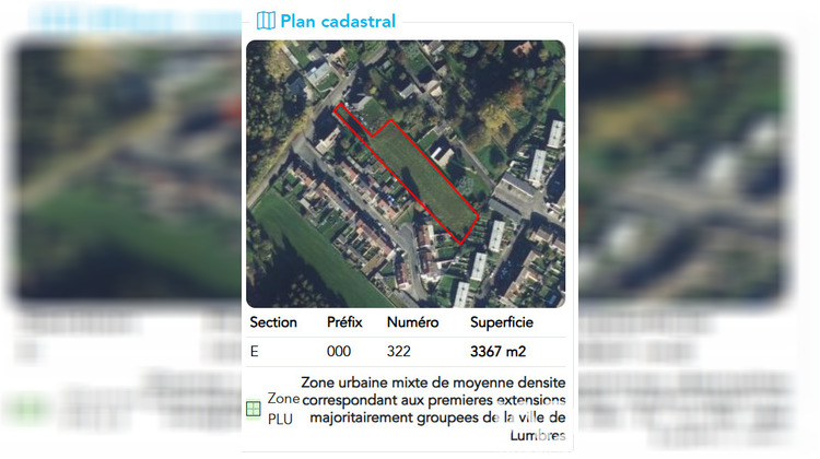 Ma-Cabane - Vente Terrain Lumbres, 3367 m²