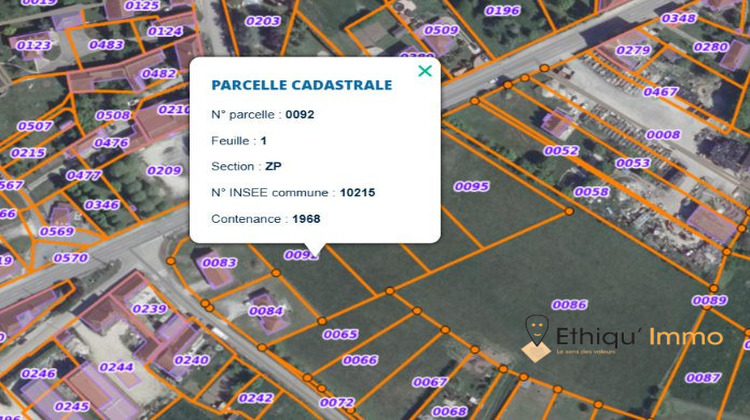 Ma-Cabane - Vente Terrain Magny-Fouchard, 1968 m²