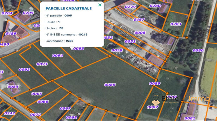 Ma-Cabane - Vente Terrain Magny-Fouchard, 2387 m²