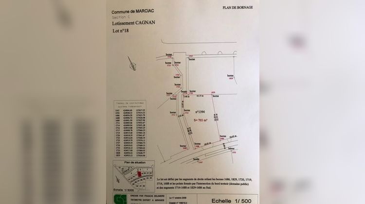 Ma-Cabane - Vente Terrain MARCIAC, 703 m²