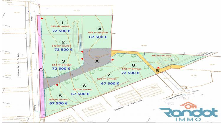 Ma-Cabane - Vente Terrain Marcilly-sur-Tille, 505 m²