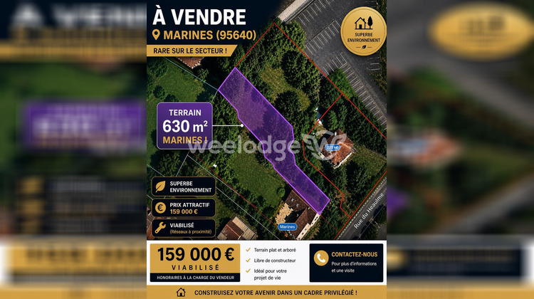 Ma-Cabane - Vente Terrain Marines, 630 m²