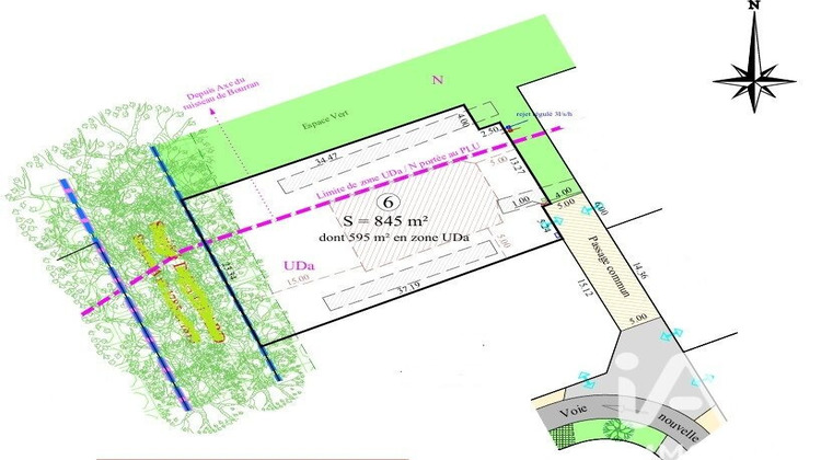 Ma-Cabane - Vente Terrain Martillac, 845 m²