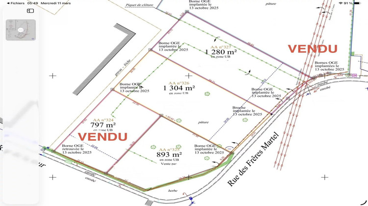 Ma-Cabane - Vente Terrain MASNY, 1304 m²