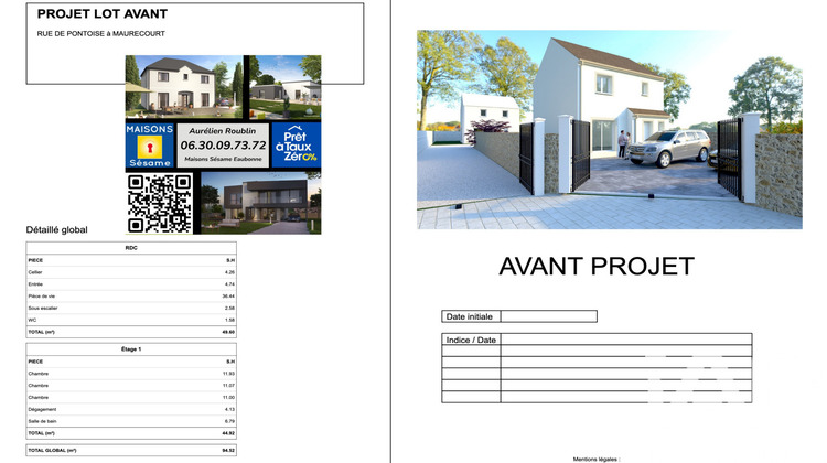 Ma-Cabane - Vente Terrain Maurecourt, 278 m²