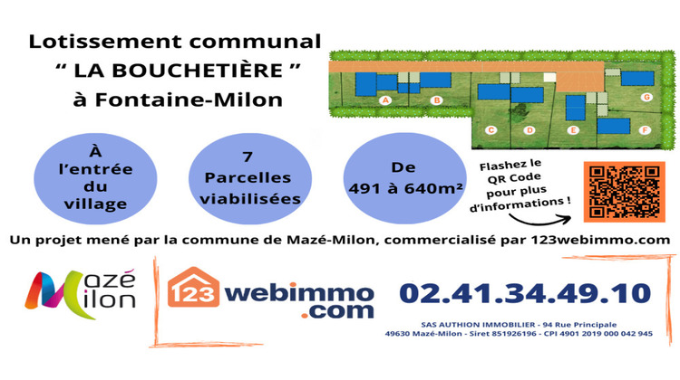 Ma-Cabane - Vente Terrain Mazé-Milon, 632 m²