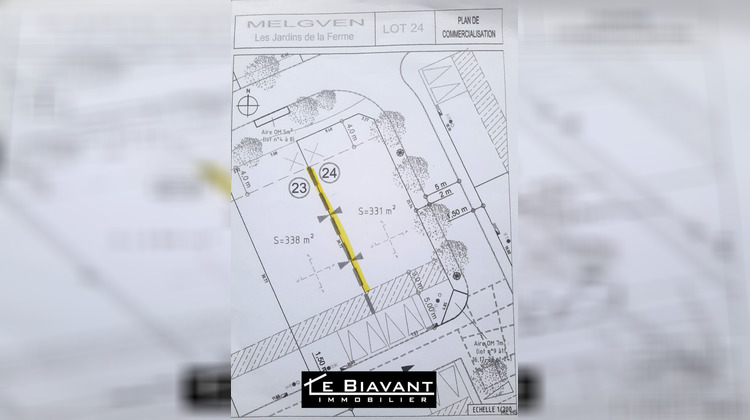 Ma-Cabane - Vente Terrain MELGVEN, 331 m²