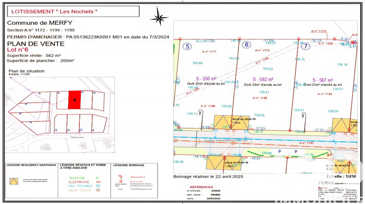 Ma-Cabane - Vente Terrain Merfy, 562 m²
