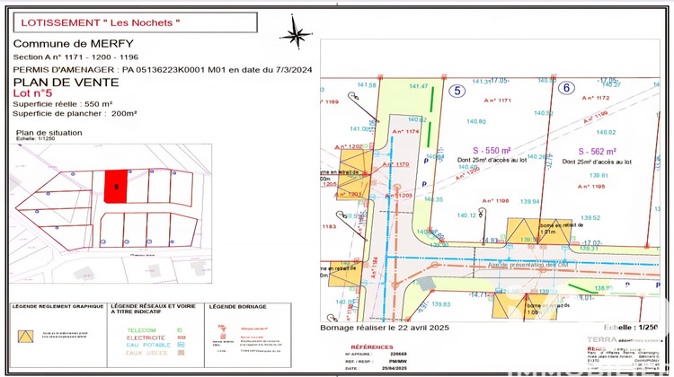 Ma-Cabane - Vente Terrain Merfy, 549 m²