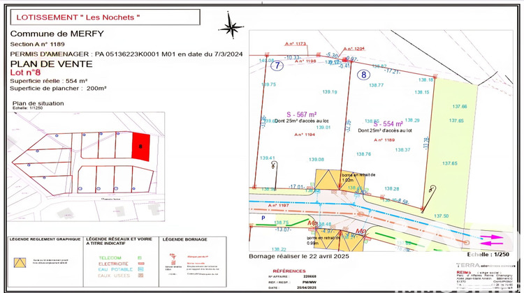 Ma-Cabane - Vente Terrain Merfy, 554 m²